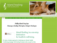 Tablet Screenshot of islandhealing.com.au